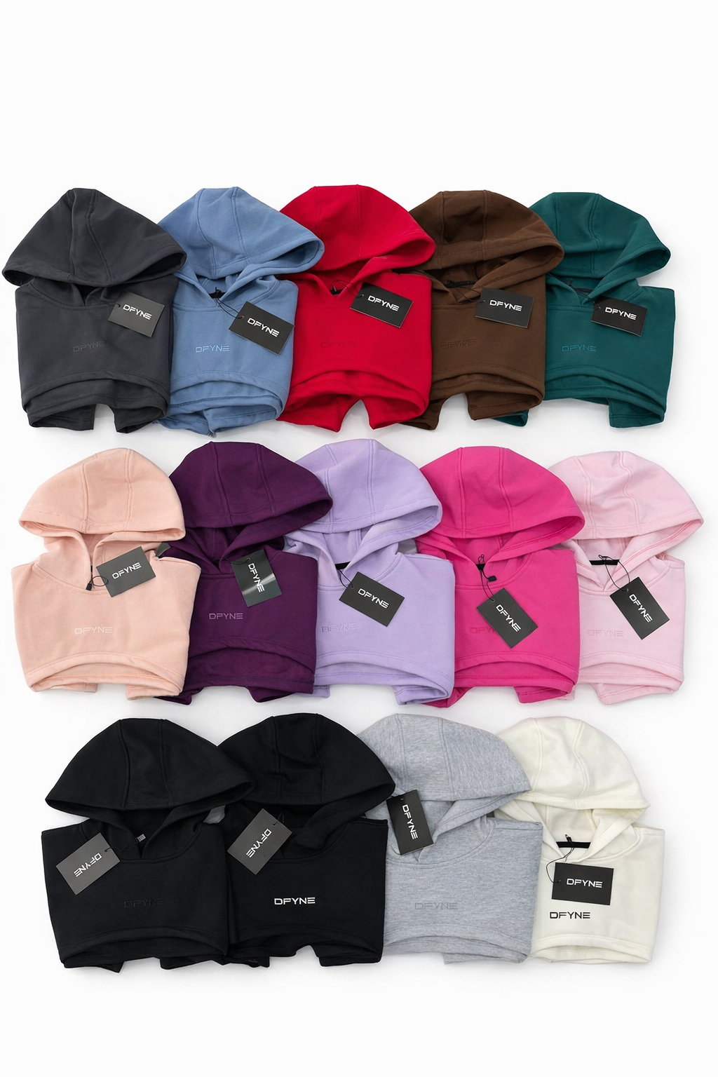 Super crop top capucha dfyne